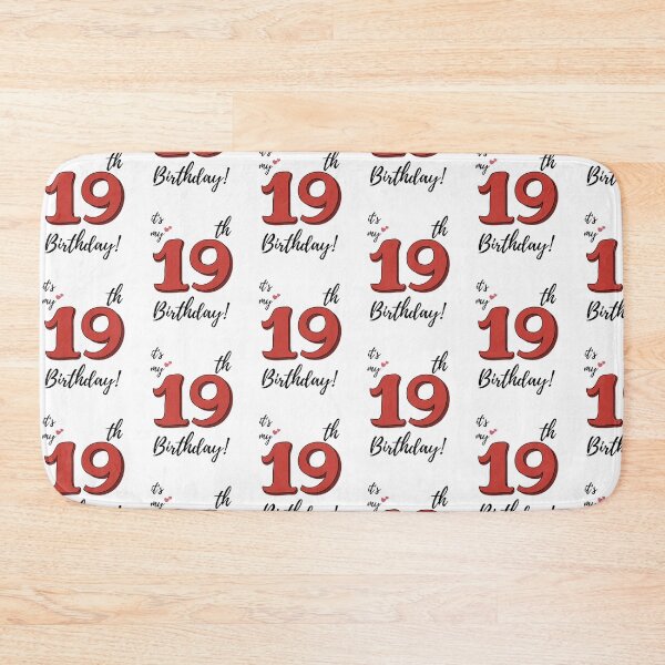 Item preview, It's My 19th Birthday quote designed and sold by WayneTower.