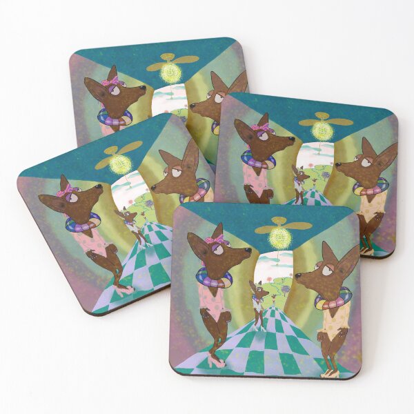 Item preview, Nina the Dog and her friends at a disco designed and sold by curiosityanwrs.
