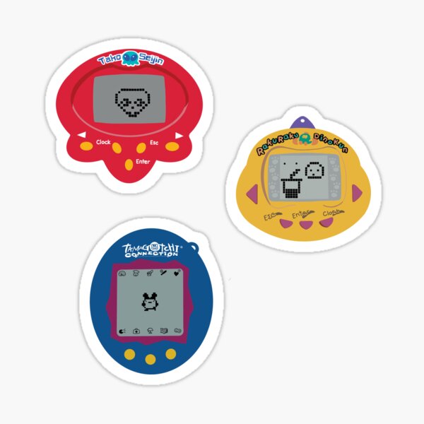 Nostalgic Tamagotchi Collection Sticker Set by PockyParty Sticker