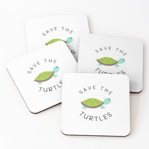 Item preview, Save the Turtles (black text) designed and sold by StickerPolitics.