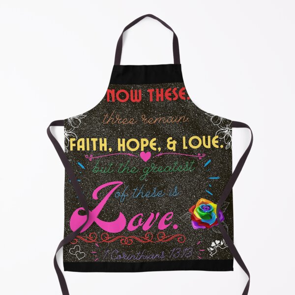Item preview, FAITH, HOPE, LOVE "1Corinthians 13:13" Rainbow Colors designed and sold by NATHYSCREATION.