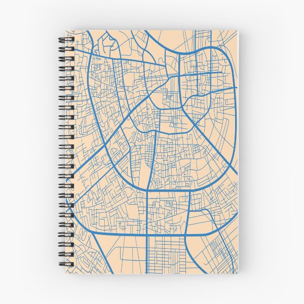Item preview, Map of Doha, Qatar designed and sold by Artisan-Gallery.