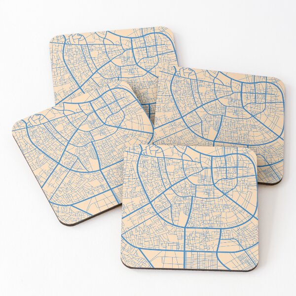 Item preview, Map of Doha, Qatar designed and sold by Artisan-Gallery.