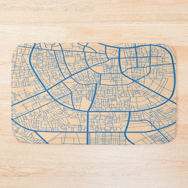 Item preview, Map of Doha, Qatar designed and sold by Artisan-Gallery.