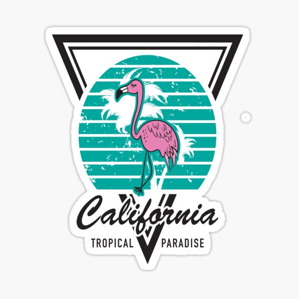 California Tropical Paradise - Sticker