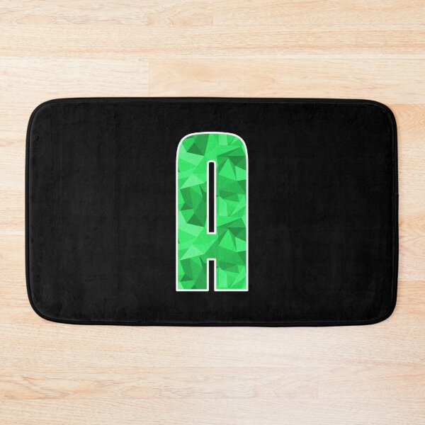 Item preview, Letter A, Monogram Letter Art of Green Triangle Pattern designed and sold by dylanxh.