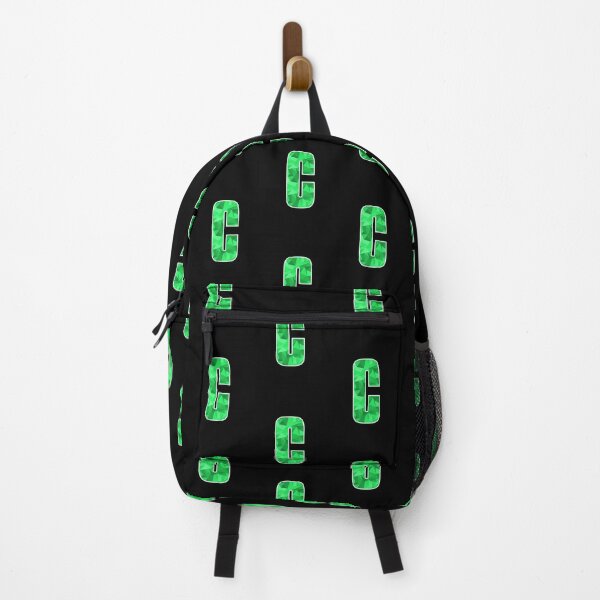 Item preview, Letter C, Monogram Letter Art of Green Triangle Pattern designed and sold by dylanxh.