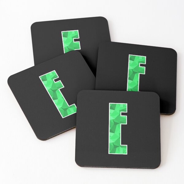 Item preview, Letter E, Monogram Letter Art of Green Triangle Pattern designed and sold by dylanxh.