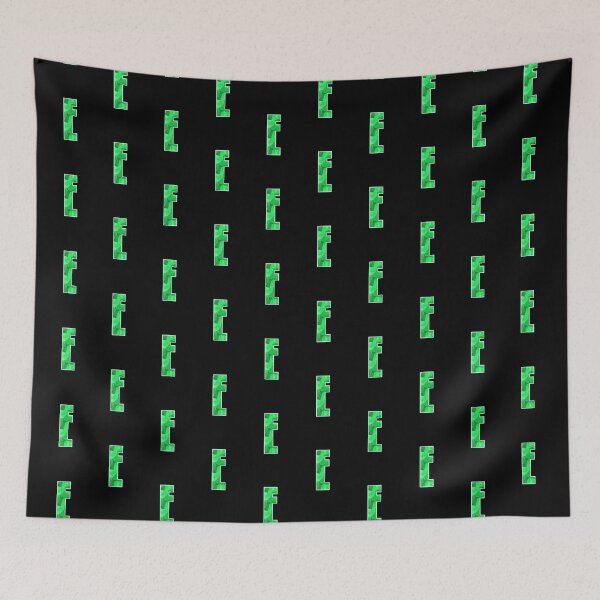 Item preview, Letter E, Monogram Letter Art of Green Triangle Pattern designed and sold by dylanxh.