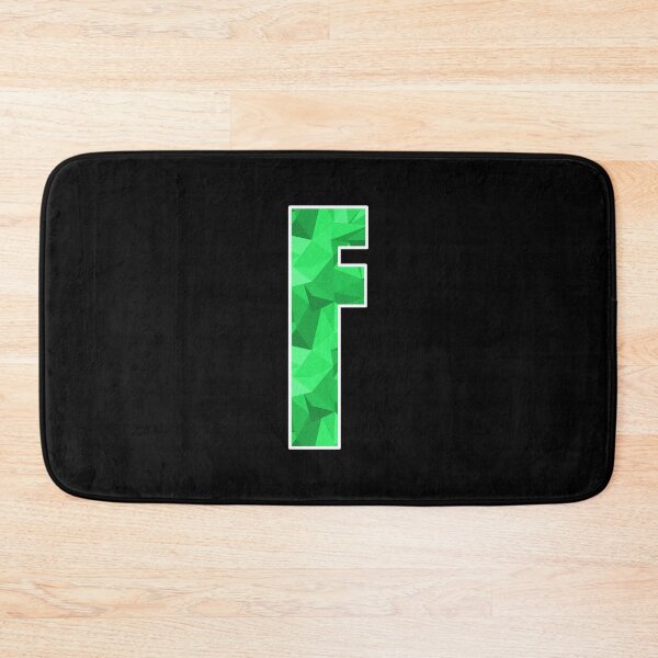 Item preview, Letter F, Monogram Letter Art of Green Triangle Pattern designed and sold by dylanxh.