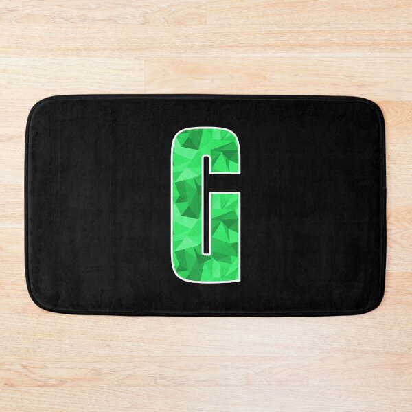 Item preview, Letter G, Monogram Letter Art of Green Triangle Pattern designed and sold by dylanxh.