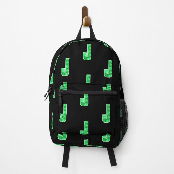 Item preview, Letter J, Monogram Letter Art of Green Triangle Pattern designed and sold by dylanxh.