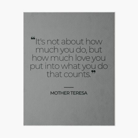 Download Mother Teresa Quote Wall Art Redbubble