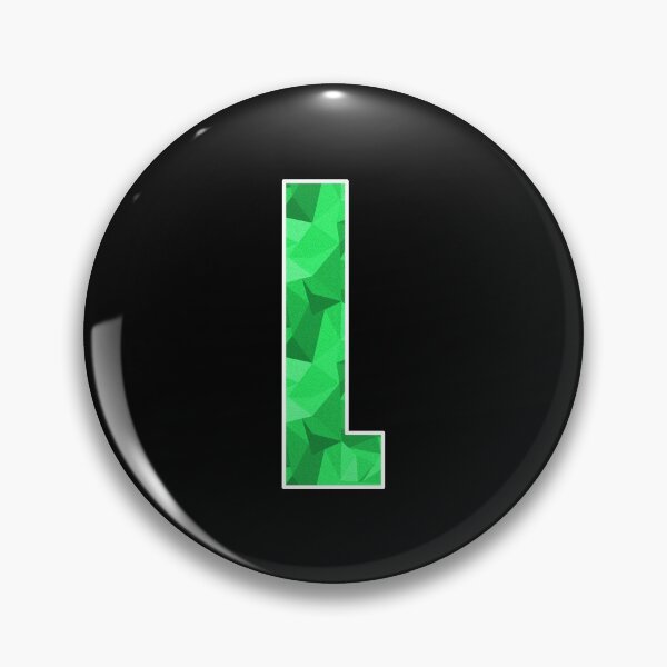 Item preview, Letter L, Monogram Letter Art of Green Triangle Pattern designed and sold by dylanxh.