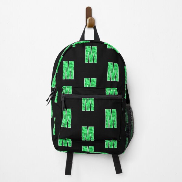 Item preview, Letter M, Monogram Letter Art of Green Triangle Pattern designed and sold by dylanxh.