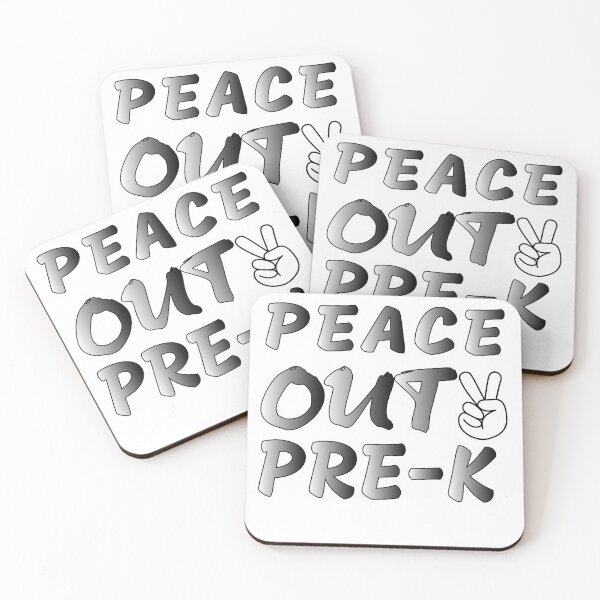Item preview, peace out pre-k designed and sold by Luckydesign1975.
