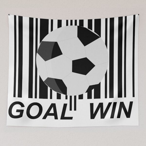 Item preview, Soccer Goal Win Barcode Art designed and sold by JockArts.