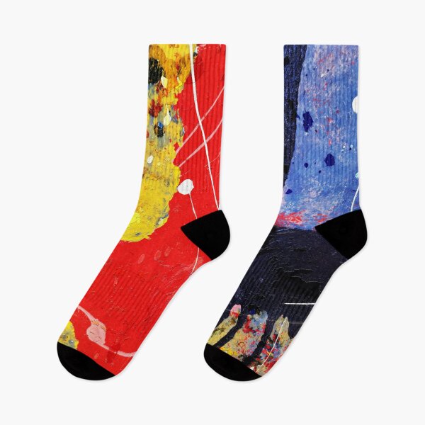 Item preview, Abstract in Red With Yellow and Blue designed and sold by Larry Costales.