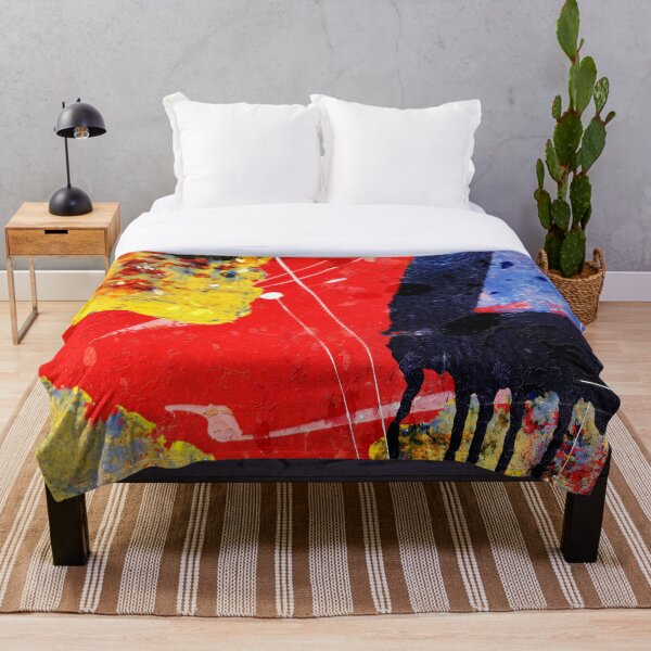 Item preview, Abstract in Red With Yellow and Blue designed and sold by Larry Costales.