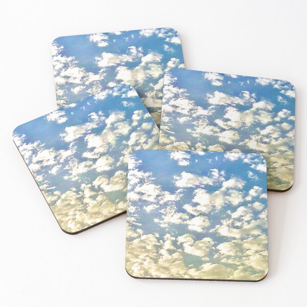 Item preview, Peach Blue Sky and Pretty Cotton Candy Clouds designed and sold by imabbhey.