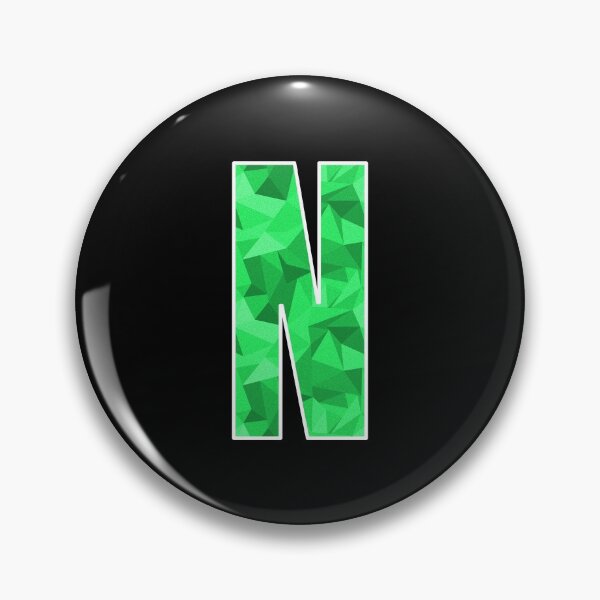 Item preview, Letter N, Monogram Letter Art of Green Triangle Pattern designed and sold by dylanxh.