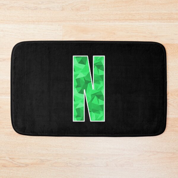 Item preview, Letter N, Monogram Letter Art of Green Triangle Pattern designed and sold by dylanxh.