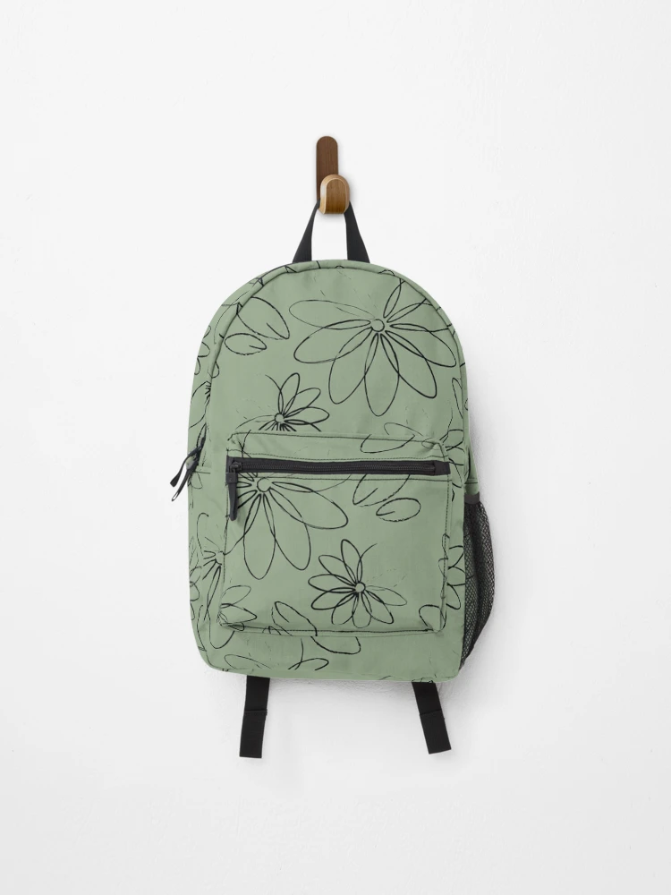Thumbnail 1 of 3, Backpack, Flower Outlines designed and sold by OneCreativePup.