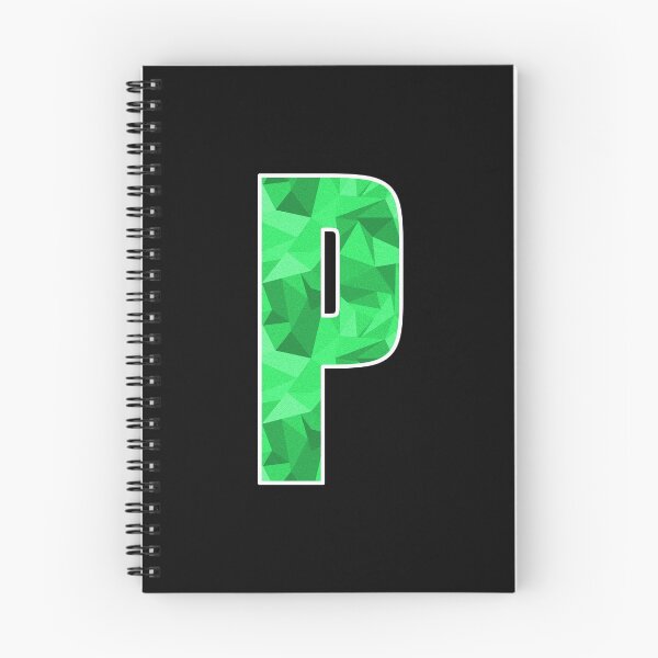 Item preview, Letter P, Monogram Letter Art of Green Triangle Pattern designed and sold by dylanxh.