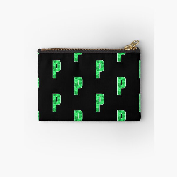 Item preview, Letter P, Monogram Letter Art of Green Triangle Pattern designed and sold by dylanxh.