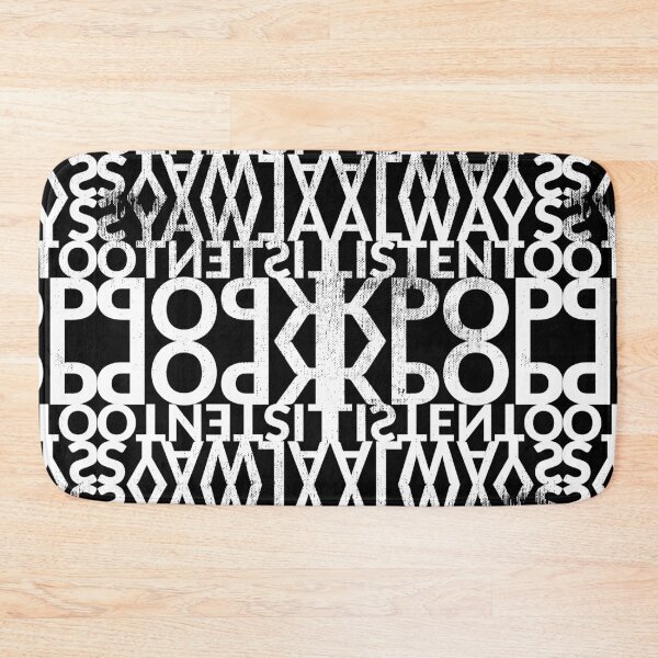 Item preview, Always Listen to KPOP (Black & White) designed and sold by TheDirtyType.