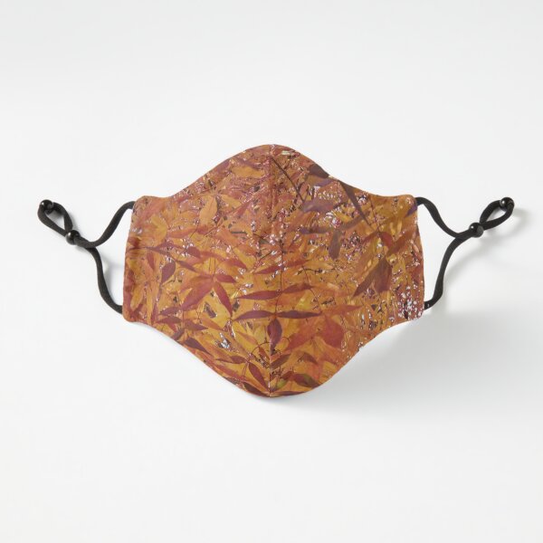 Beautiful autumn leaves in red, yellow and orange tones Fitted 3-Layer