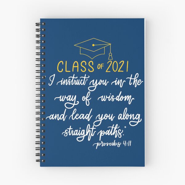 Item preview, Class of 2021 | Proverbs 4:11 | blue/gold version designed and sold by JulieannMalynda.