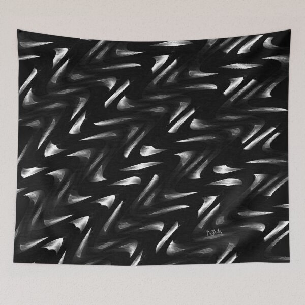Item preview, Black&silver pattern deco designed and sold by RGiadaArtShop.