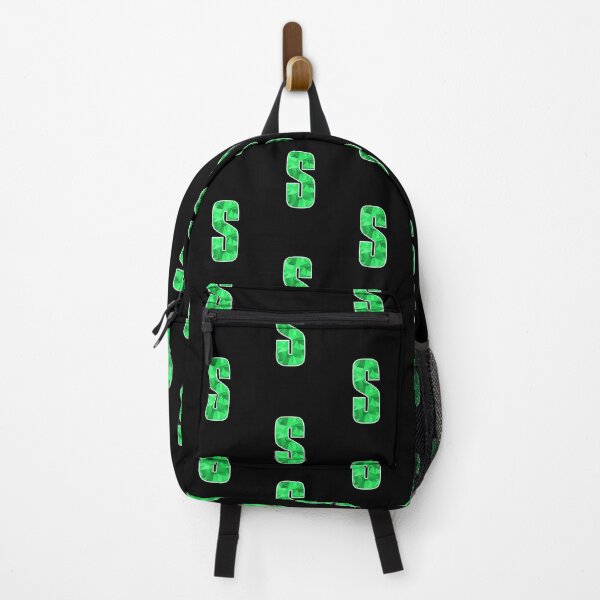 Item preview, Letter S, Monogram Letter Art of Green Triangle Pattern designed and sold by dylanxh.