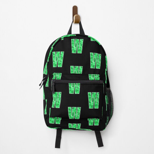 Item preview, Letter W, Monogram Letter Art of Green Triangle Pattern designed and sold by dylanxh.