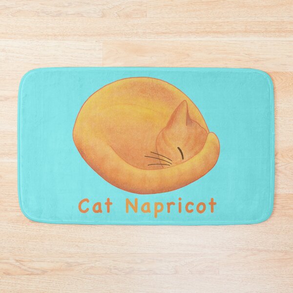 Item preview, Sweet Apricot Cat Cartoon – Cat Napricot Pun designed and sold by Crystal Raymond.