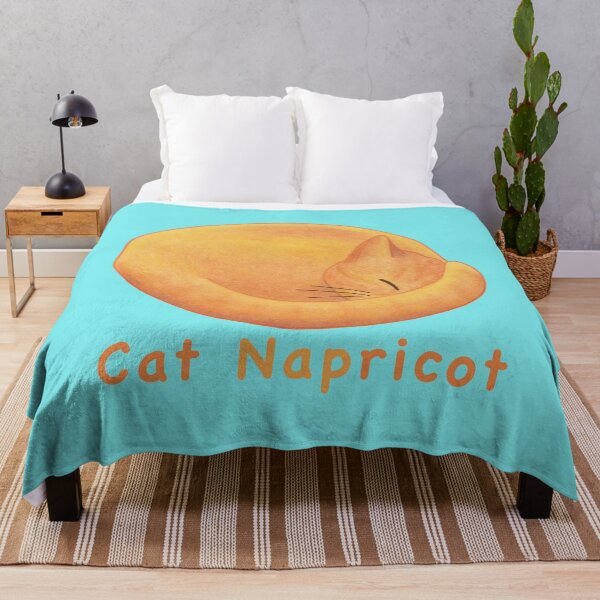 Item preview, Sweet Apricot Cat Cartoon – Cat Napricot Pun designed and sold by Crystal Raymond.