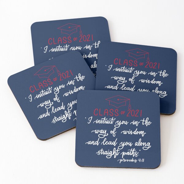Item preview, Class of 2021 | Proverbs 4:11 | blue/red version designed and sold by JulieannMalynda.