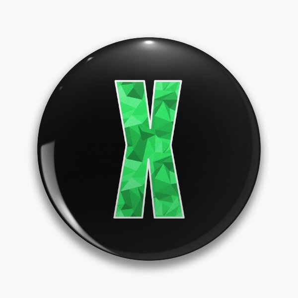 Item preview, Letter X, Monogram Letter Art of Green Triangle Pattern designed and sold by dylanxh.