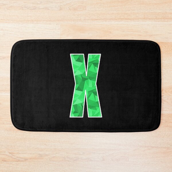 Item preview, Letter X, Monogram Letter Art of Green Triangle Pattern designed and sold by dylanxh.