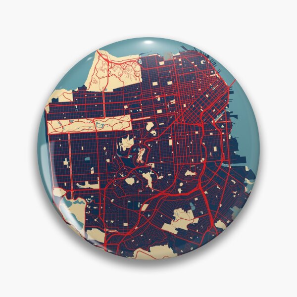 Item preview, San Francisco City Map of California, USA - Hope designed and sold by deMAP.