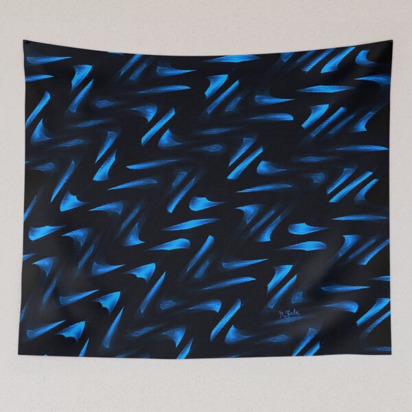 Item preview, Black&blue pattern deco designed and sold by RGiadaArtShop.