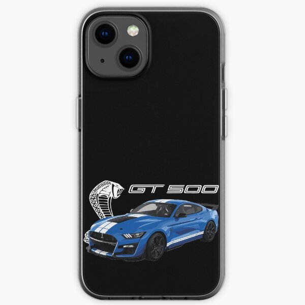 GT500 Mustang shelby cobra velocity blue iPhone Soft Case