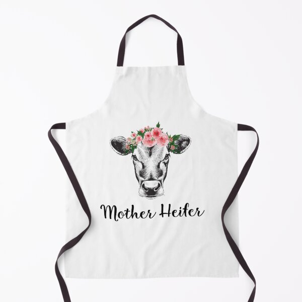 Item preview, Mother heifer - Cute heifer with flower on the head aweosme gift for women and girls designed and sold by Titmit.