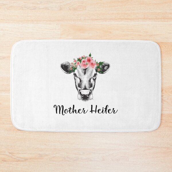 Item preview, Mother heifer - Cute heifer with flower on the head aweosme gift for women and girls designed and sold by Titmit.