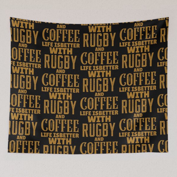 Item preview, Life Is Better With Rugby And Coffee, Funny Rugby And Coffee Gift For Mum's, Dad's, Brother's, and Sister's designed and sold by BigJackTees.