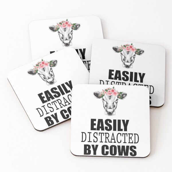 Item preview, Easily distracted by cows - Cute cow best gift for cattle lovers designed and sold by Titmit.