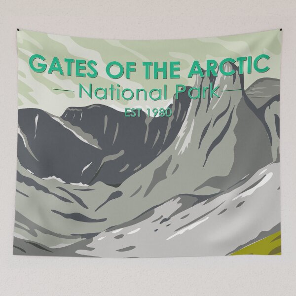 Item preview, Gates of the Arctic National Park Alaska Vintage designed and sold by KrisSidDesigns.