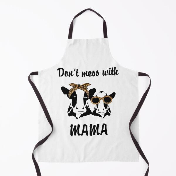 Item preview, Don't mess with mama cow - Cow with leopard bandana perfect gift for holidays designed and sold by Titmit.