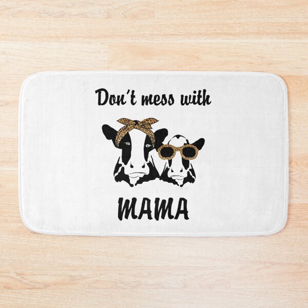 Item preview, Don't mess with mama cow - Cow with leopard bandana perfect gift for holidays designed and sold by Titmit.